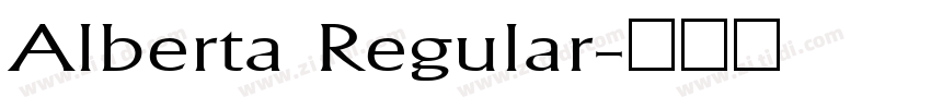 Alberta Regular字体转换